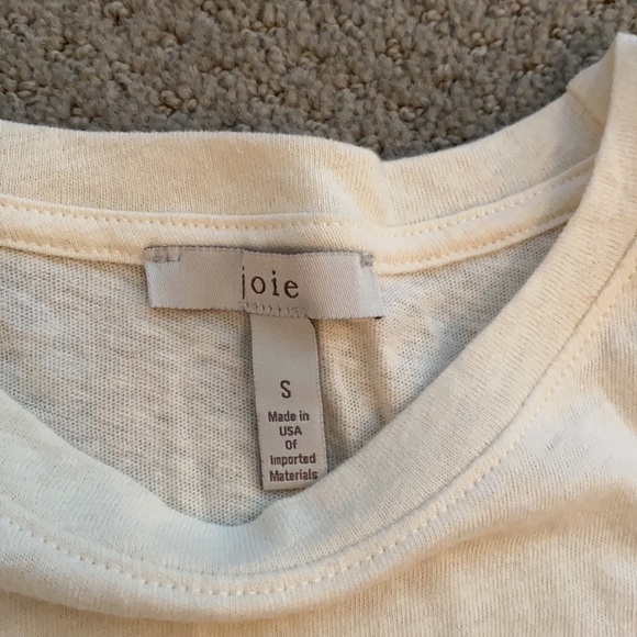 Cream puff sleeve Joie tee- size small - Picture 2 of 4